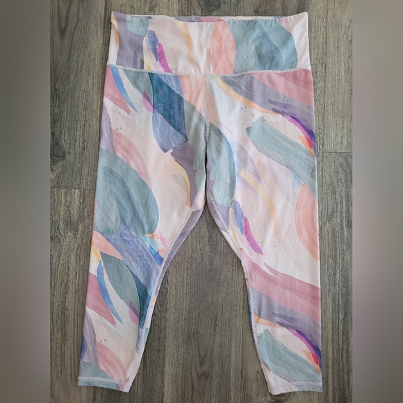 Athleta Pants - Colorful Athleta Abstract Leggings